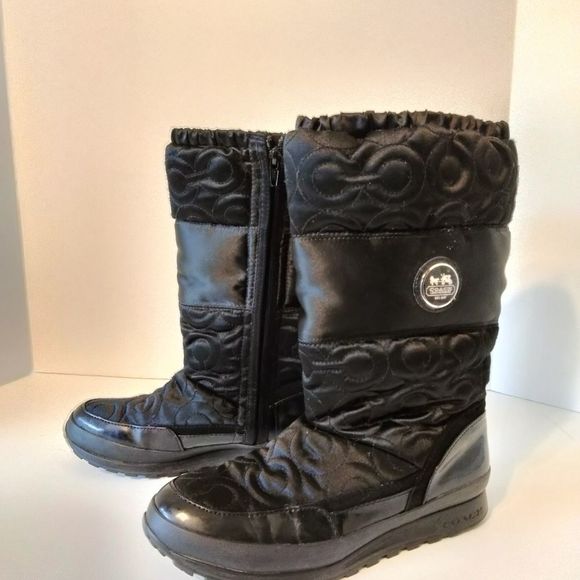 Coach Black Snow Boots